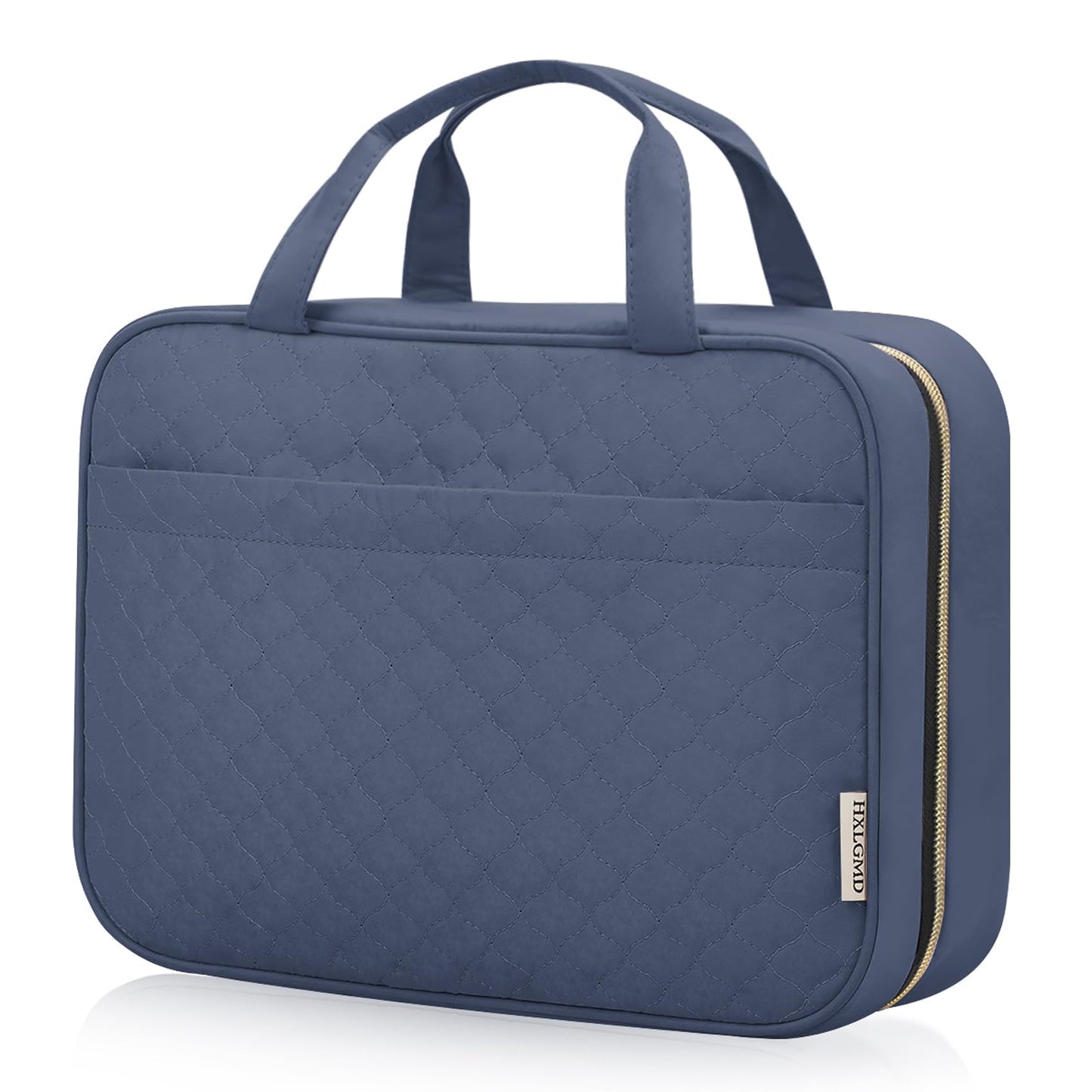 Travel Size Toiletry Bag for Women, Portable Cosmetic Bag with Hanging Hook, Travel Essentials Water-resistant Makeup Organizer for Accessories, Shampoo, Full-size Container, Toiletries