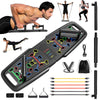 Portable Home Gym Workout Equipment, Push Up Board, Pilates Bar & Fitness Accessories with Resistance Bands for Upper Body Strength Training Full Body Workout at Home