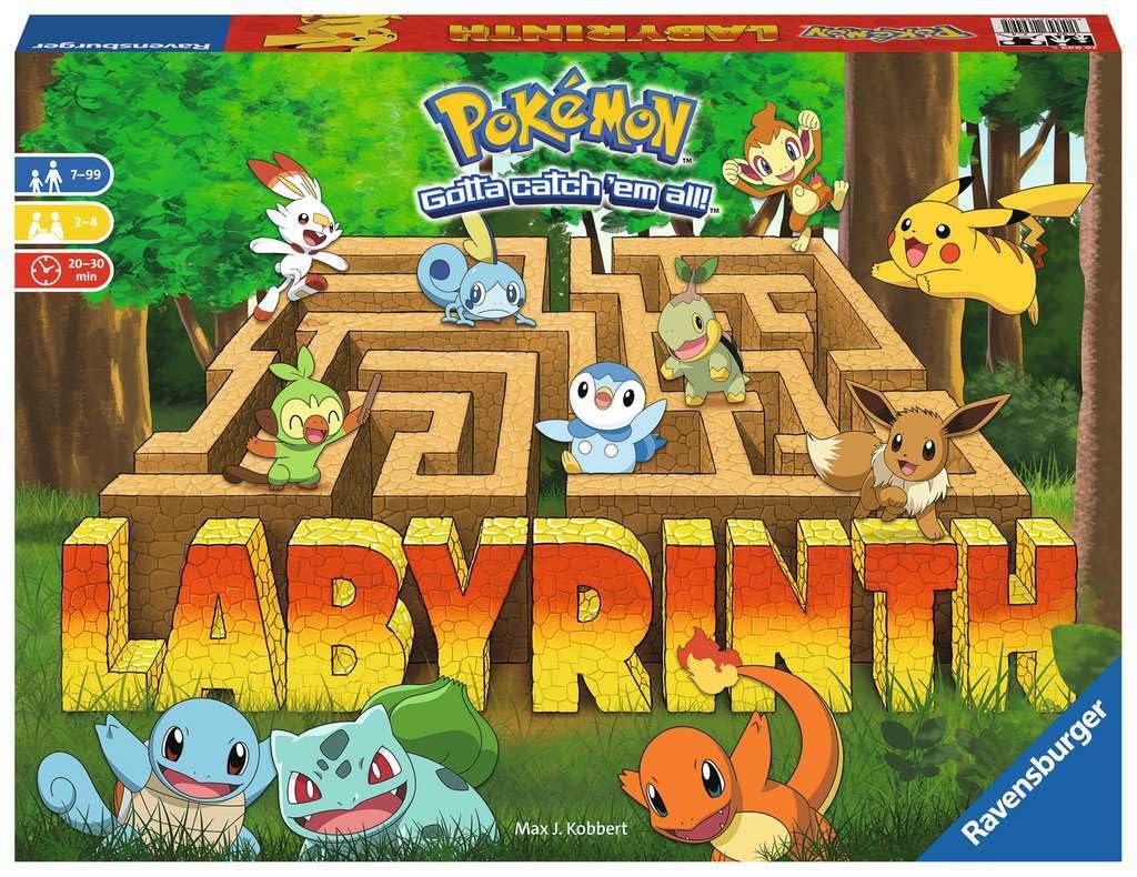 Ravensburger Pokémon Labyrinth Board Game – A Strategic Maze Adventure for Family Nights & Pokémon Parties – Includes Pikachu, Bulbasaur, and More – Great Birthday Gift for Kids Ages 7 and Up