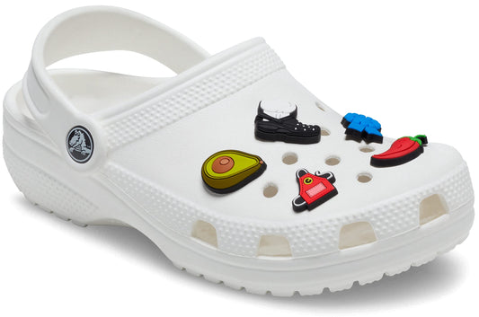 Crocs Jibbitz Food - Stylish Shoe Charms - Synthetic Material - Jibbitz Packs Shoe Charms - One-of-a-kinds Food Number One Chef 5-Pack One Size One Size
