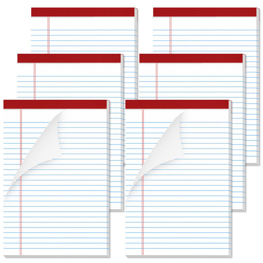 12 Pack Legal Pads 8.5 x 11 Note Pads 8.5 x 11 Inch Notepad 360 Sheets Writing Pads Wide Ruled Lined Paper Pads White Paper Note Pads 8.5 x 11 with 30 Sheets Per Legal Pad for School, Office, Home