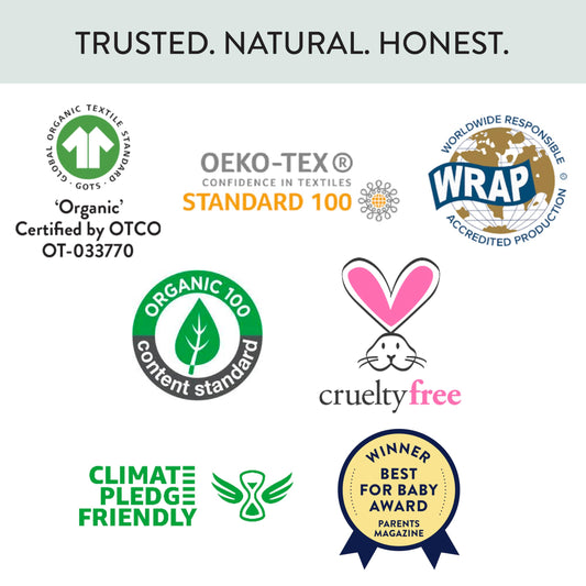 HonestBaby Sleep & Play Footed One-Piece Pajama Sleeper 100% Organic Cotton, Baby Boys, Milk N Cookies, 3-6 Months