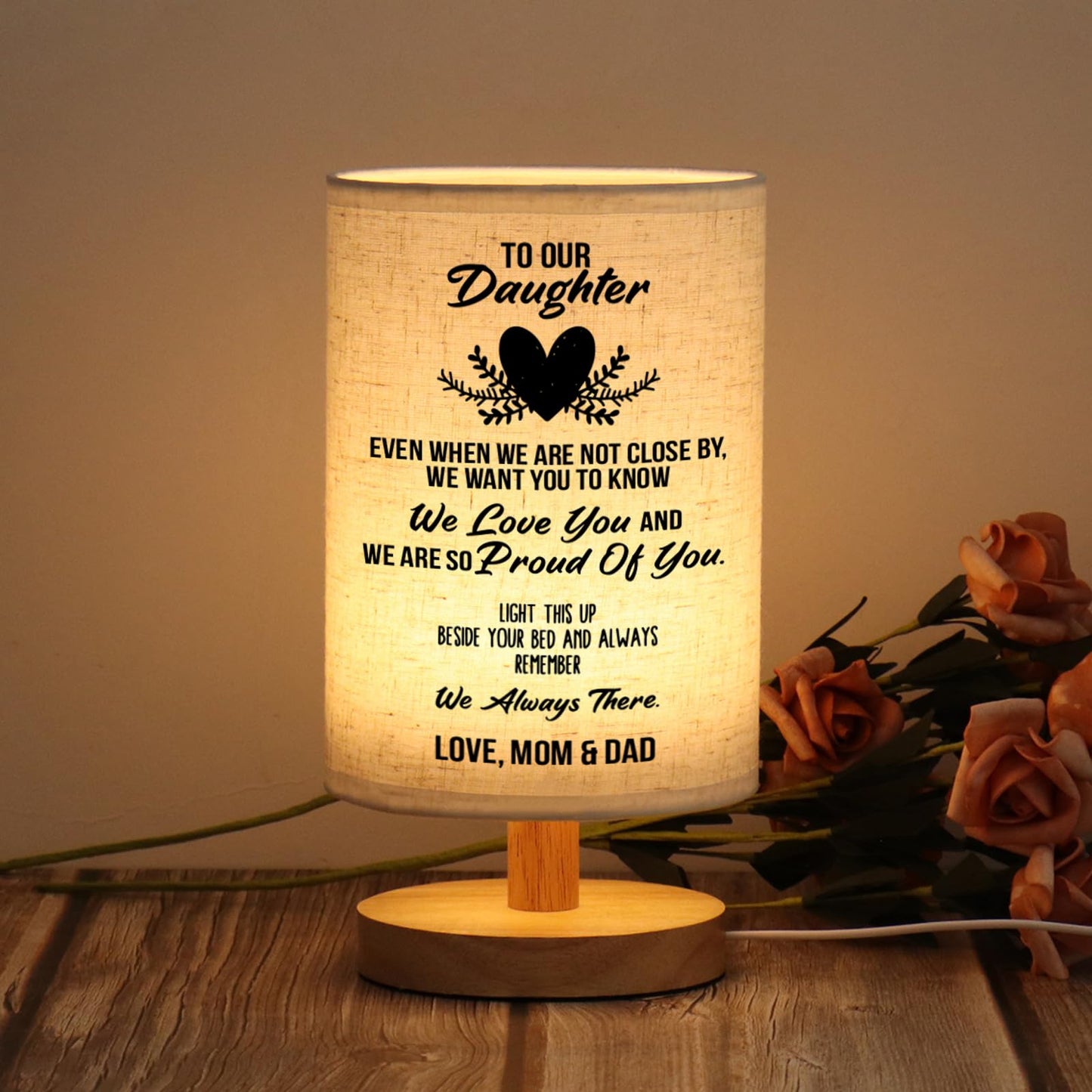 WSYEAR Mothers Day Birthday Gifts for Mom from Daughter Son-Table Lamp Mom Gifts from Daughters Night Light Anniversary Presents for Mother Women,Best Mom Gifts Ideas