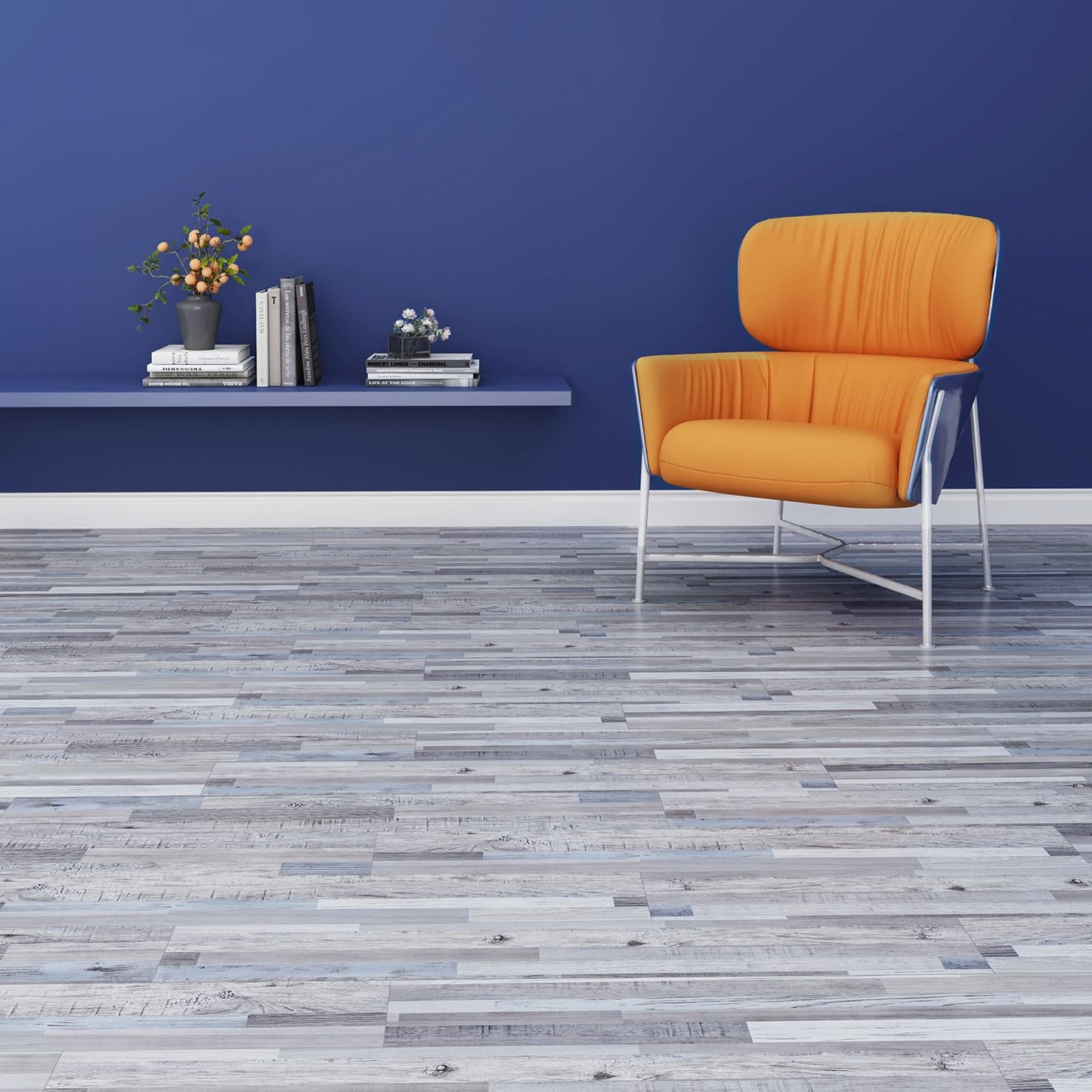 ATOPOSE Peel and Stick Vinyl Floorin,Laminate Flooring 36pcs-6"×36" with Wood Effect,Waterproof and Easy DIY Installation for Bedroom Living Room Kitchen Indoor Residential Area(54Fq.Ft,Quilt)