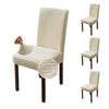 Genina Chair Covers for Dining Room Set of 4 - Stretch Slipcovers for Kitchen Parsons Chairs, Beige