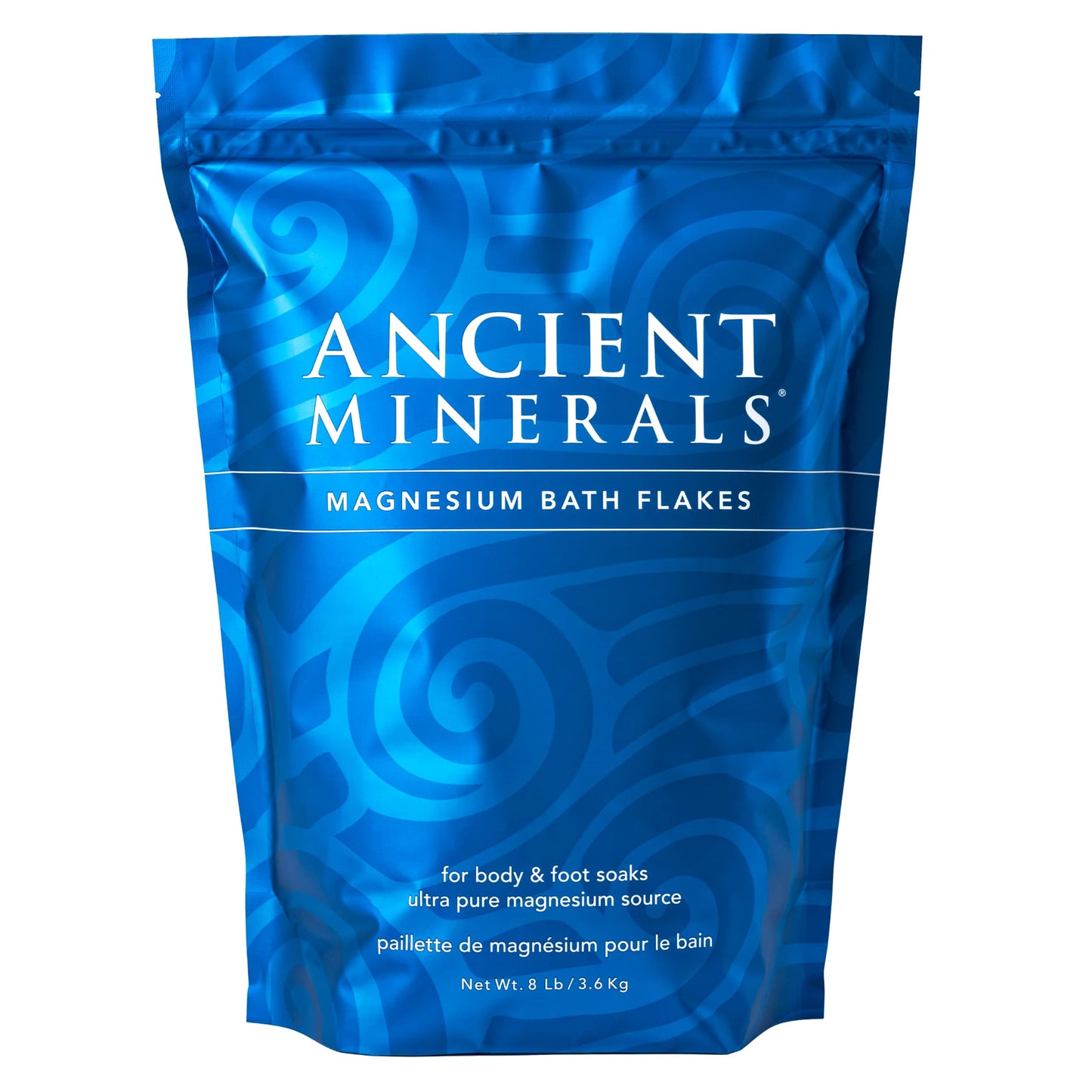 Ancient Minerals Magnesium Bath Flakes of Pure Genuine Zechstein Chloride - Resealable Magnesium Supplement Bag That Will Outperform Leading Epsom Salts 1.65 lbs
