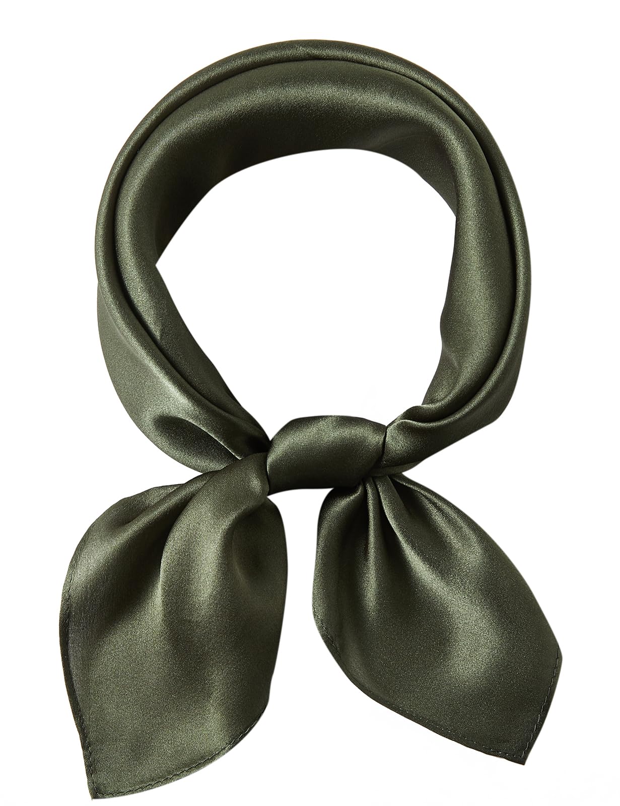 21"x21" Solid Color Silk Scarf-100% Mulberry Silk Neck Scarf-Light Thin Breathable Small Headscarfs