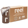 Reel Premium Toilet Paper - 12 Rolls of Toilet Paper - 3-Ply Made from Tree-Free - Zero Plastic Packaging, Septic Safe