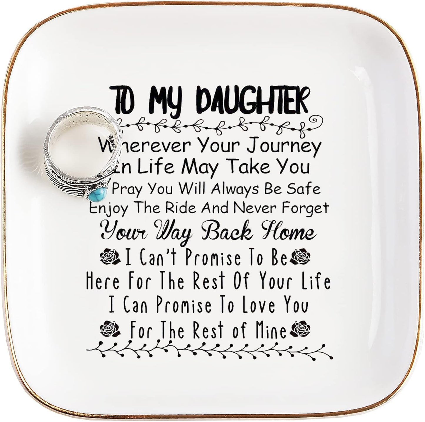 PUDDING CABIN Friend Birthday Gifts for Women,Friendship Thank You Ring Trinket Dish,Going Away Gifts for Friends,Long Distance Gifts for Women Moving Retirement Gifts For Woman