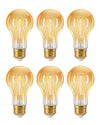EDISHINE Vintage LED Edison Bulbs 8W, 60W Equivalent, 2200K Amber Warm Light, ST58 Antique Edison Light Bulb with 80+ CRI, A19 Dimmable LED Bulbs, 700LM, E26 Medium Base, 6 Pack
