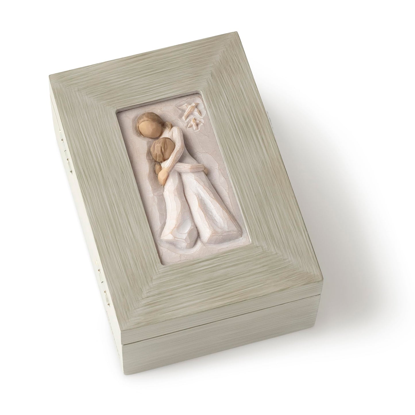 Willow Tree Quiet Strength, sculpted hand-painted memory box