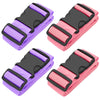 BILIONE 4 Pack Luggage Straps 79" Long Belts Keep Suitcase Secure While Traveling, TSA Approved Add a Bag Premium Accessory for Travel Bag Closure (Blue+Orange+Rose Pink+Green)