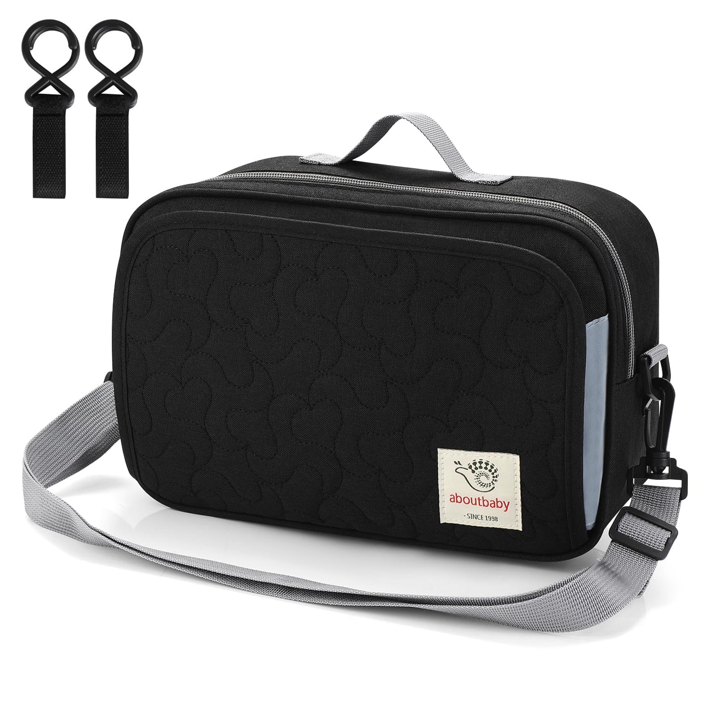 Accmor Stroller Organizer, Universal Stroller Organizer with Insulated Cup Holder Pocket, Dual Purpose Large Capacity Stroller Bag Caddy, Stroller Accessories Fits for Uppababy, Doona, Nuna Strollers