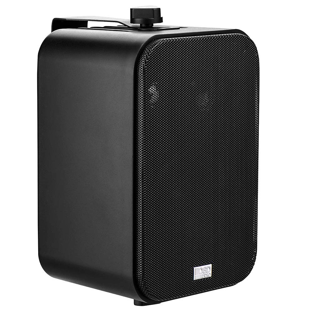 OSD 4" Outdoor Patio Speaker Pair 80W, IP54 Weather Resistant, Aluminum Grilles Black AP450