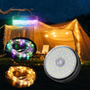 Camping String Lights 32.8FT, 2 in 1 Outdoor Camping Lantern with 14 Lighting Modes, 30s Recovery, IP44 Waterproof, 4000mAh Battery, Portable Camping Lights for Camping, Yard, Festival Decor