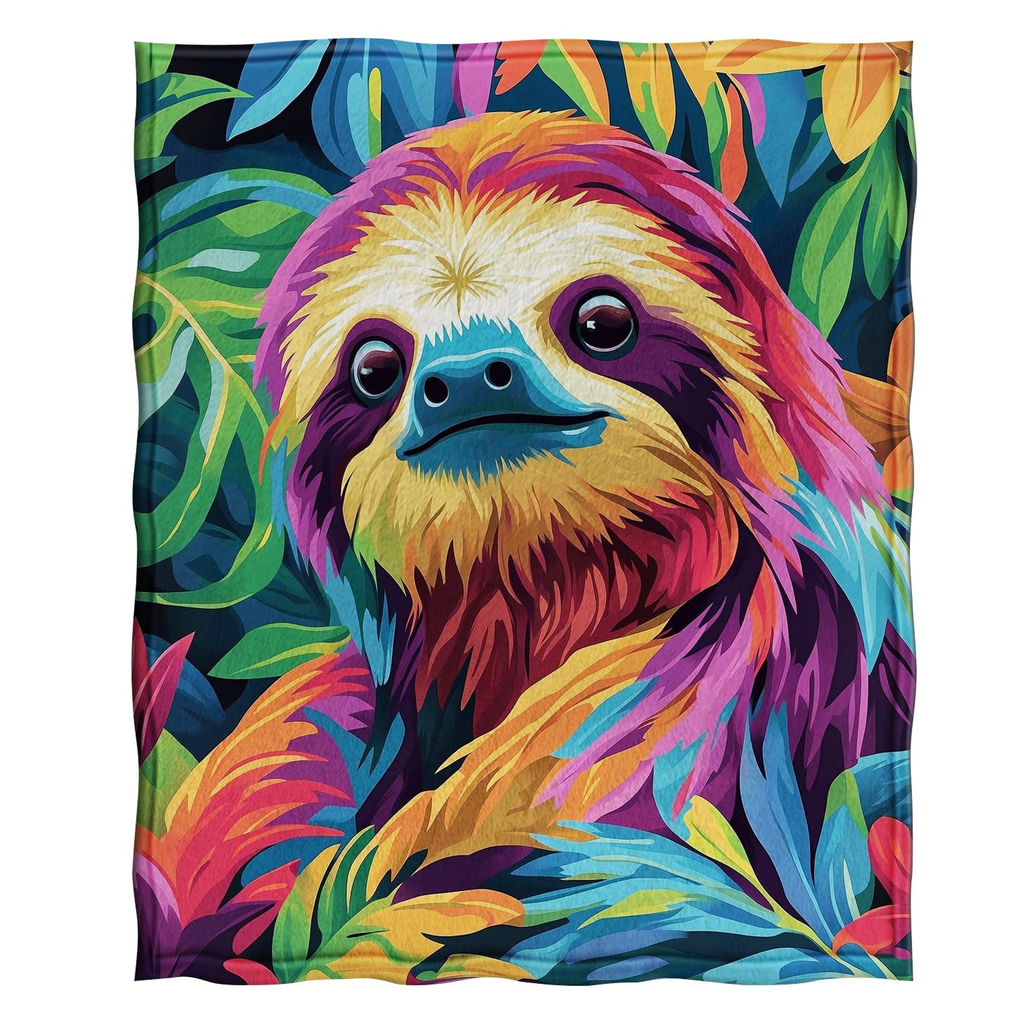 Jekeno Sloth Gifts Throw Blanket for Adults & Kids, Christmas & Birthday Sloth Gifts for Women & Girls, Decor for Sofa, Chair, Bed, Travelling & Camping 50"X60"