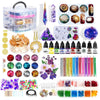 Resin Kit - Complete Resin Kits and Molds Set, 125pcs Resin Jewelry Making Kit for Beginners with Sphere, Pyramid, Crystal Molds & Epoxy Supplies for DIY Crafts