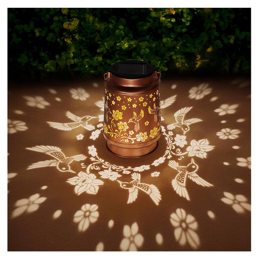 Solar Lanterns Outdoor Waterproof Hummingbird Garden Decor Birthday Gifts for Women Mom Grandma Hanging Solar Lights Metal Solar Decoration Outside for Yard,Patio,Backyard,Porch