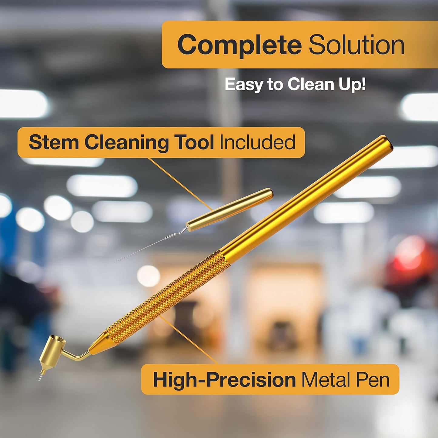 Fine Line Fluid Writer Paint Applicator Pen | Precision Touch Up Paint | Perfect For Rock Chips and Scratch Repair | .5mm Tip Brass Construction