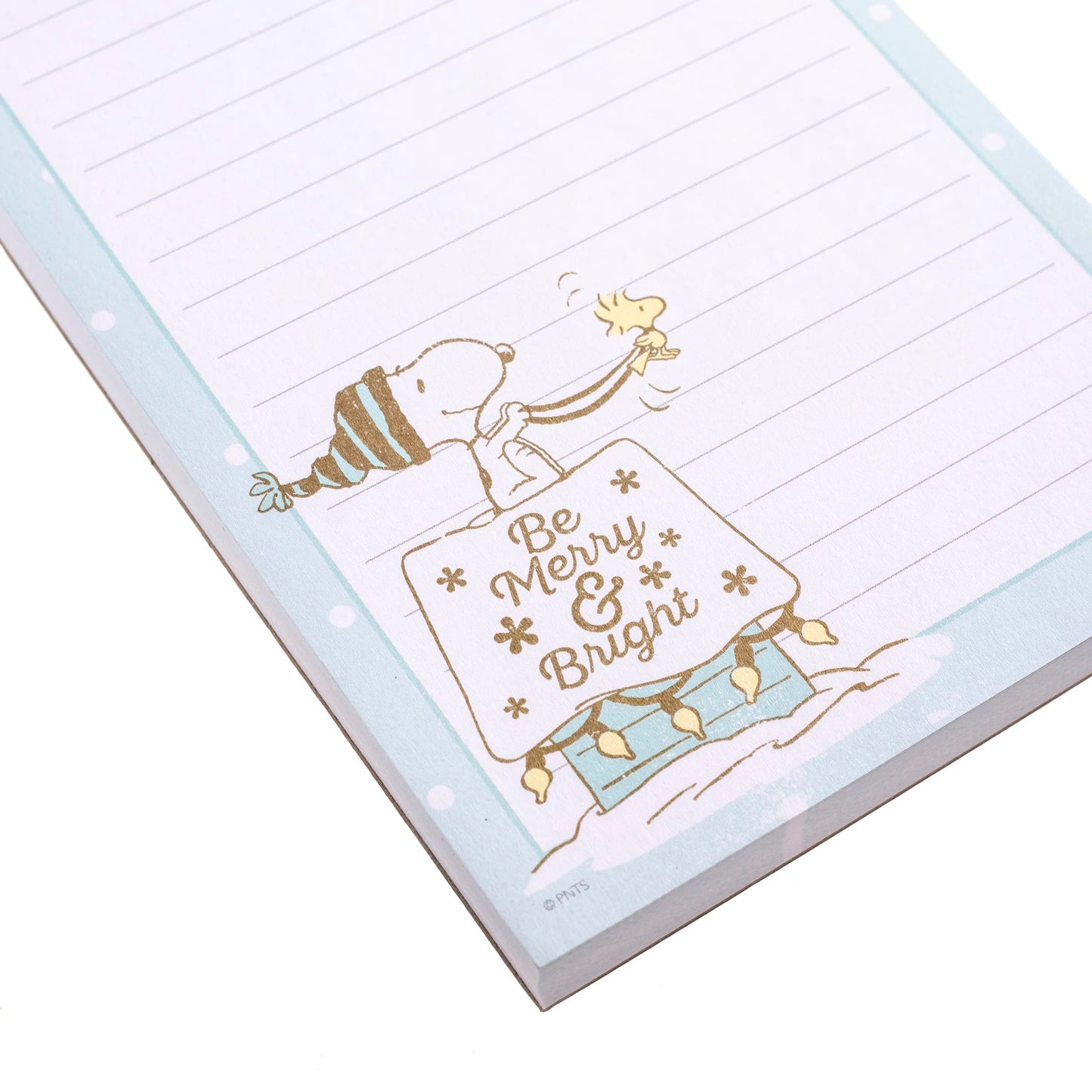 Graphique Merry Snoopy Holiday Magnetic Notepad | 100 Tear-Away Sheets | Grocery, Shopping, To-Do List | Writing Pad for Fridge, Kitchen, Office | Lined Paper | Great Gift | 4” x 9.25”