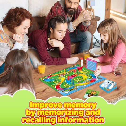 Memory Board Games for Kids and Adult, Family Night Party Games for Children, Picture Flash Cards Improve Brain Training Learning Educational Activities Develop Concentration and Observation