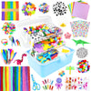 ZEIZHUBN Arts and Crafts Supplies for Kids Crafts Kit with Pipe Cleaners DIY Crafts for Kids Art School Supplies Materials All in Crafting Box Craft Supply Set Gifts for Kid Girls Boys Age 4-8, 8-12