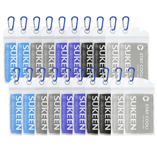 Sukeen Cooling Towel (40"x12") Bulk Ice Towel,Soft Breathable Chilly Towel,Microfiber Towel for Yoga,Sport,Running,Gym,Workout,Camping,Fitness,Workout & More Activities