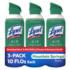 Lysol Air Sanitizer Spray + Odor Eliminator for Home & Office, Sanitizing Air Spray, Simple Fresh Scent, 10 oz (Pack of 3)