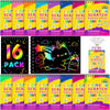 Party Favors for Kids 4-8-12: 24 Pack Scratch Rainbow Art Crafts Notebook, Coloring Book Goodie Bags Stuffers Kit, Bulk Birthday Gift Classroom Prizes Girl Boy Toddler