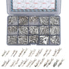 430Pcs 28types Automotive Car Electrical Terminal Pins auto Connectors Kit Metri-Pack pins kit Male&Female Wire Connector Terminal Wire Harness Wiring 0.6/1/1.2/1.5/1.8/2.2/2.8/6.3mm