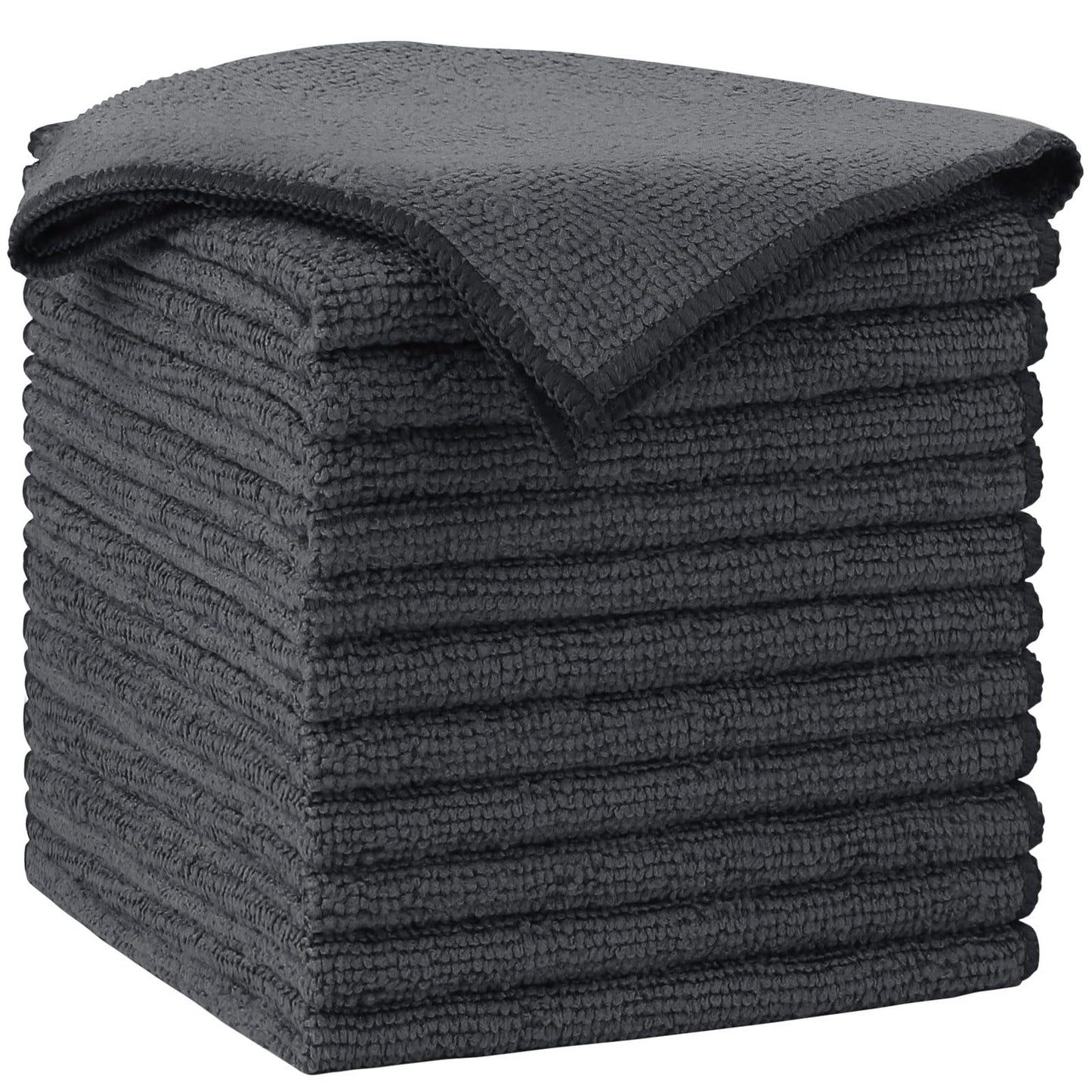 AIDEA Microfiber Cleaning Cloth-50PK, Soft Microfiber Towels for Cars, Absorbent Cleaning Rags, Lint-Free Streak-Free Wash Cloths for House, Kitchen, Window(12in.x12in)