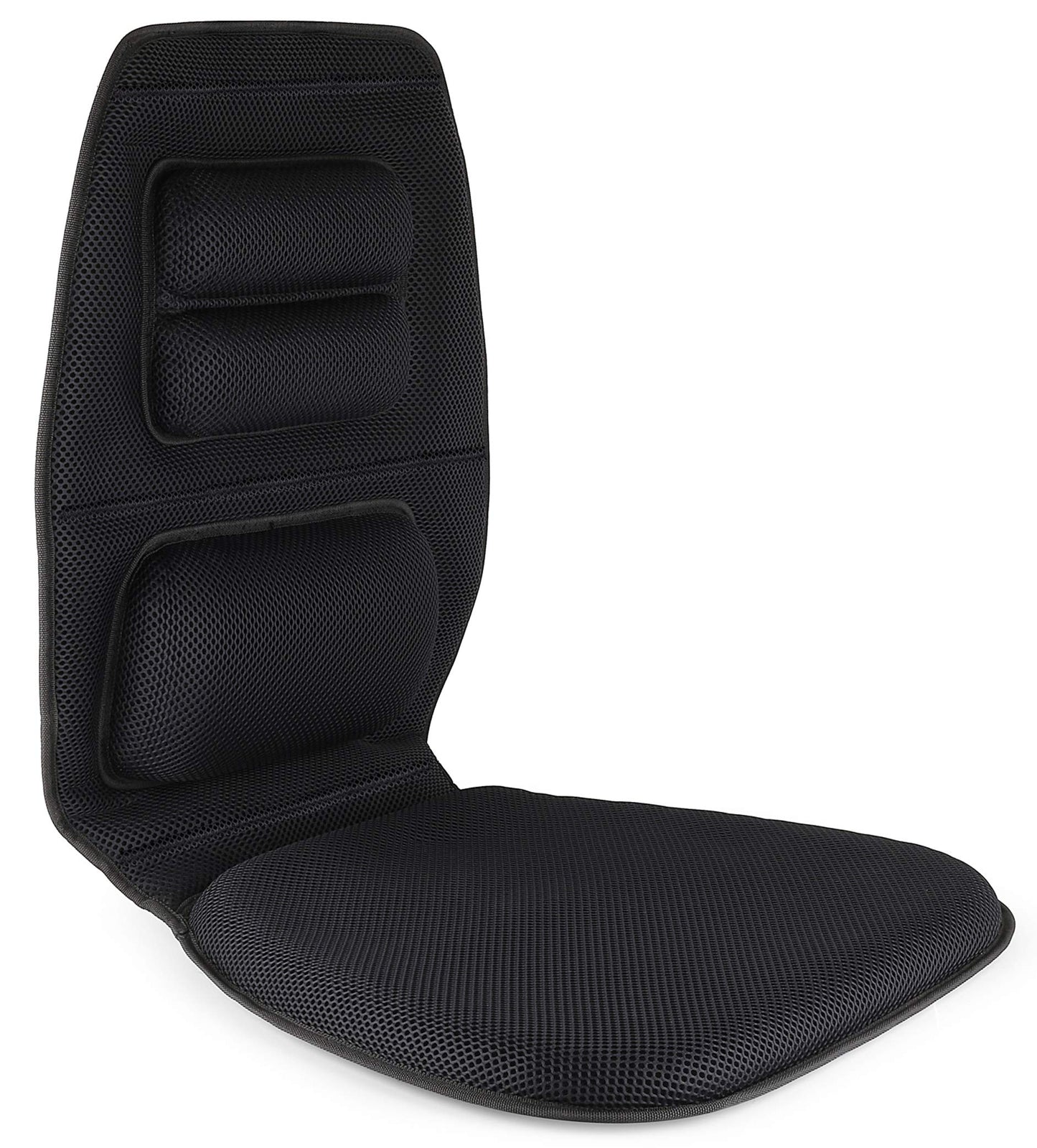 FOMI Premium Gel Cushion and Firm Back Support | Seat Cushion Pad and Upper Lower Thoracic and Lumbar Pillow for Car, Office Chair | Pressure Sore, Coccyx Pain Relief | Posture Aid (Grid Gel)