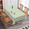 Checkered Tablecloth Rectangle 55"x70" - Green and White Plaid Tablecloth, Washable and Anti-Wrinkle Gingham Table Cloth for Spring Summer Picnic Dinner Restaurant Outdoor