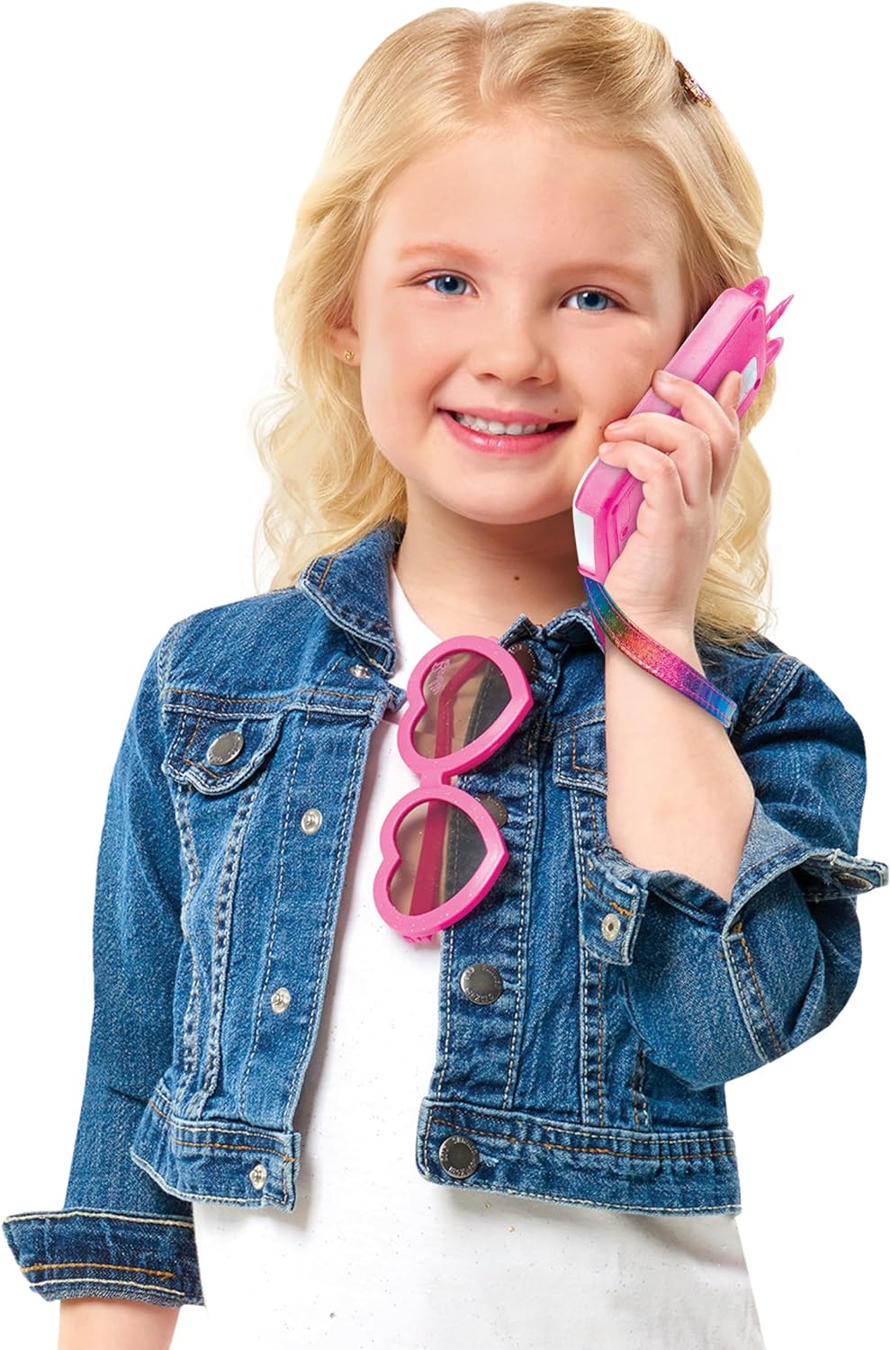 Barbie Unicorn Play Phone Set with Lights and Sounds, Unicorn Phone Case and Wristlet, Toy Cell Phone for Kids, Kids Toys for Ages 3 Up by Just Play