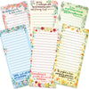 Fancy Land Religious Magnetic Notepads Floral to Do List for Fridge Christian Memo Pads 6 Pack