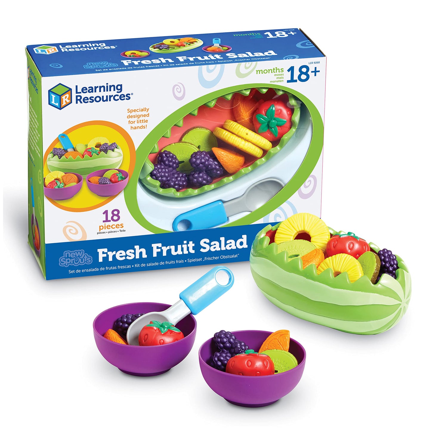 Learning Resources New Sprouts Bushel of Veggies - 10 Pieces, Ages 18+ months Play Food for Toddlers, Pretend Play Toys for Toddlers, Veggies for Kids