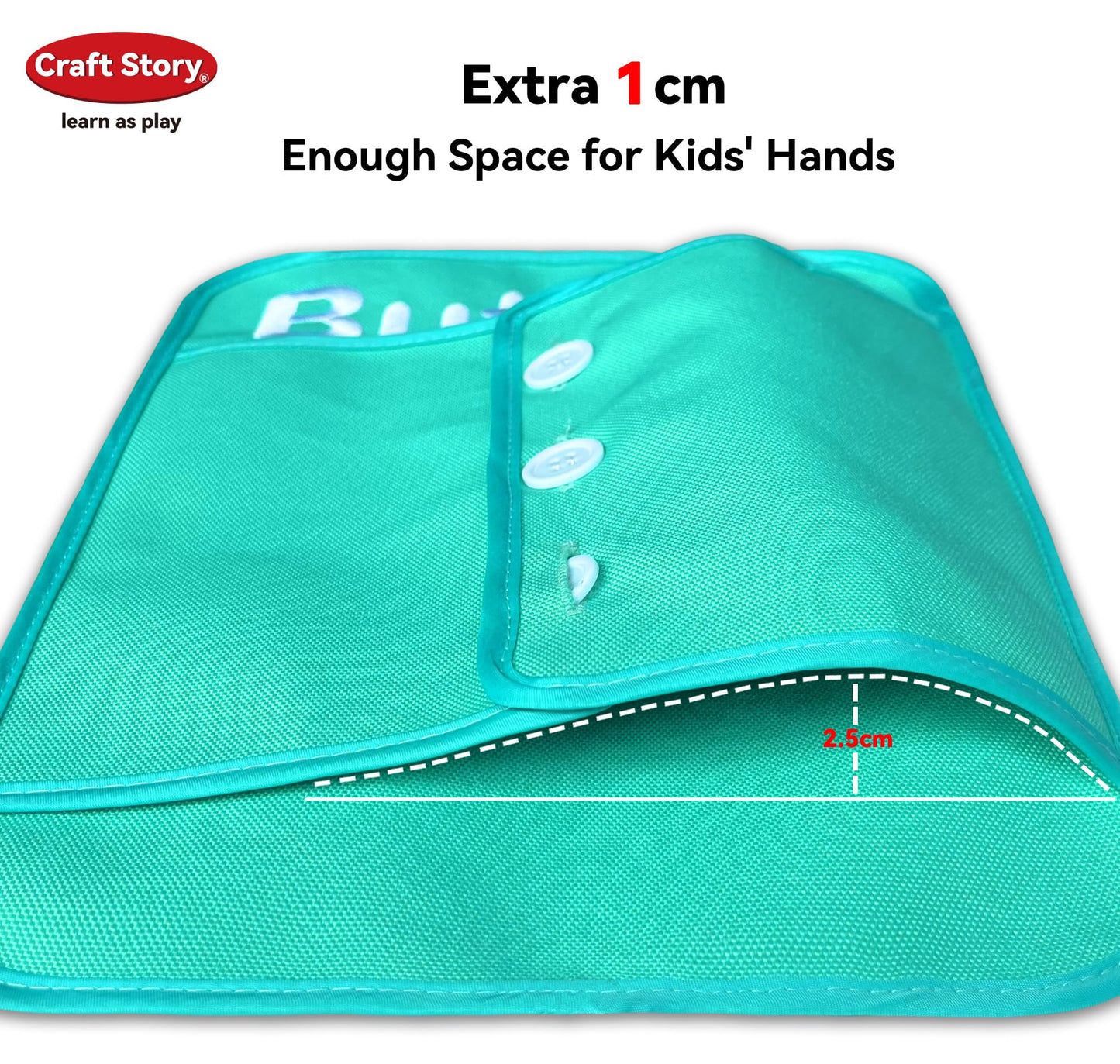 Craftstory Toddlers Montessori Busy-Board for 3 4 5 Year Basic-Life-Skills Shoe-Tying Practice for Kids, Buckle Zip String Toys Fine-Motor Skill Toys Teacher Resoures Preschool Classroom, Medium