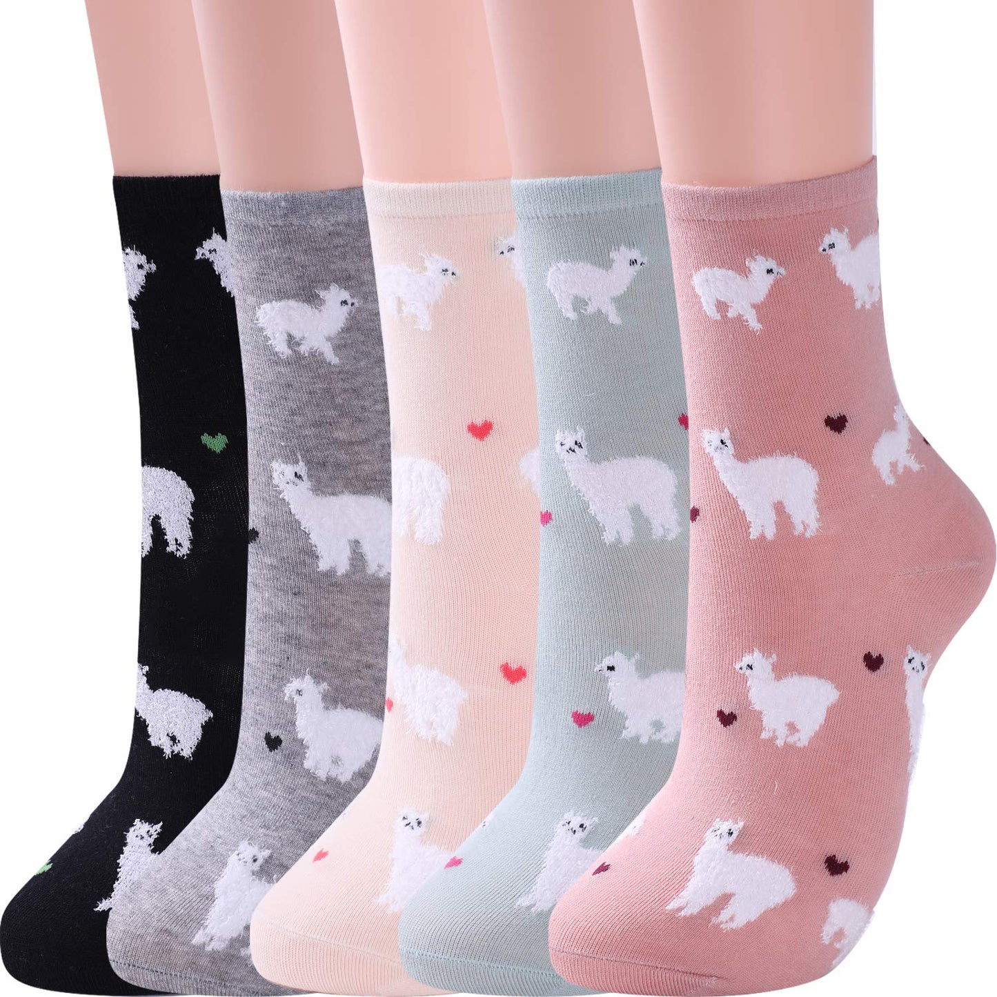 Jeasona Women's Cat Socks Cat Gifts Cute Animal Socks Dog Owl Gifts for Women