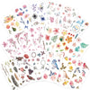 Knaid Watercolor Birds and Flowers Stickers Set - Decorative Sticker for Scrapbooking, Kid DIY Arts Crafts, Album, Bullet Journaling, Junk Journal, Planners, Calendars and Notebook