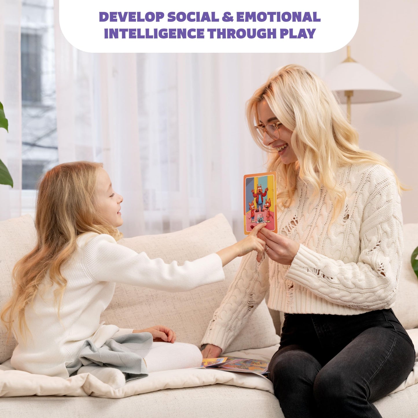 Who What Why Conversation Cards for Kids – Learning Materials for Social Skills, Emotional Intelligence, Empathy & Critical Thinking – Speech Therapy, Articulation & Sequencing Card Game, Ages 4+