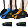2-Pack Airplane Hammock (Memory Foam) Foot Rest for Plane Travel Long Flight Essentials Airplane Foot Hammock to Relax Your Feet