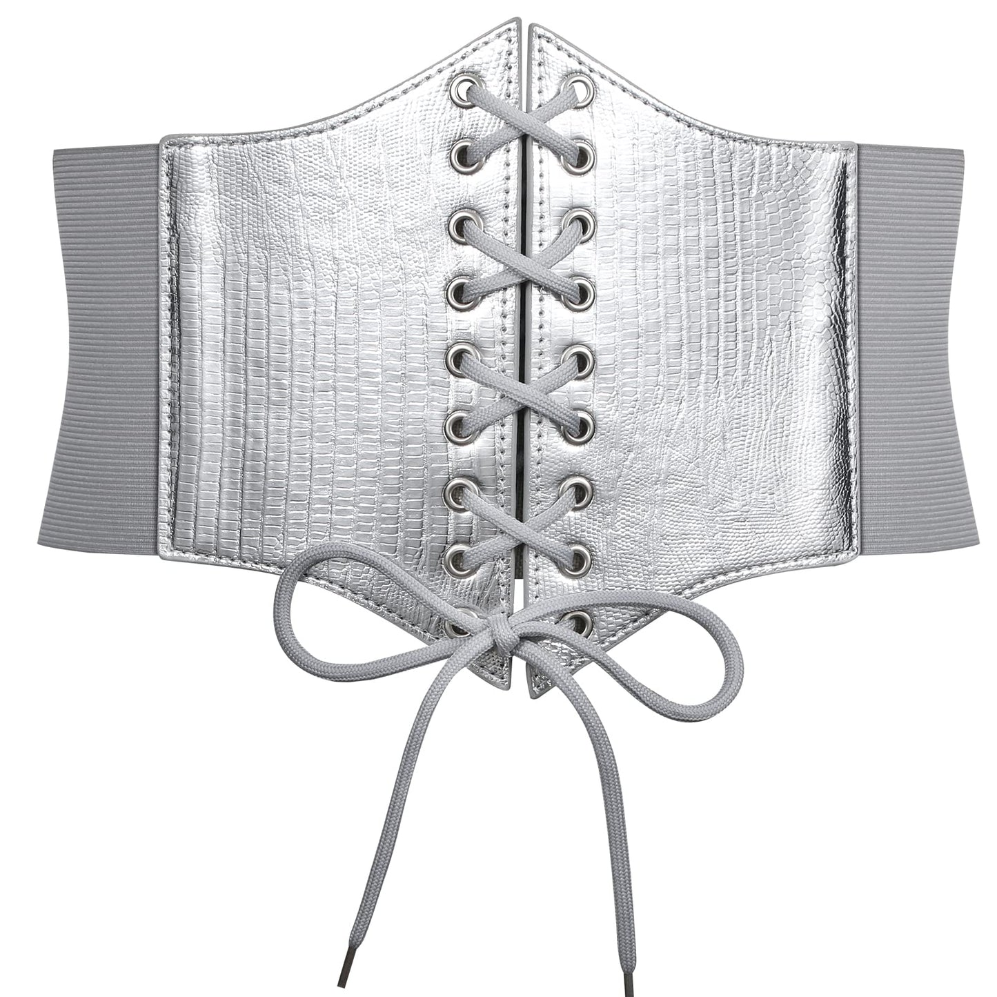 JASGOOD Women’s Elastic Costume Waist Belt Lace-up Tied Waspie Corset Belts for Women