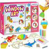 goldentime Create Your Own Fun Window Art Kit for Kids Ages 6+ Including 14 DIY Suncatchers with 10 Window Paints, Glitter & Googly Eyes –Perfect Kids Window Painting Craft Kit for DIY Window Art