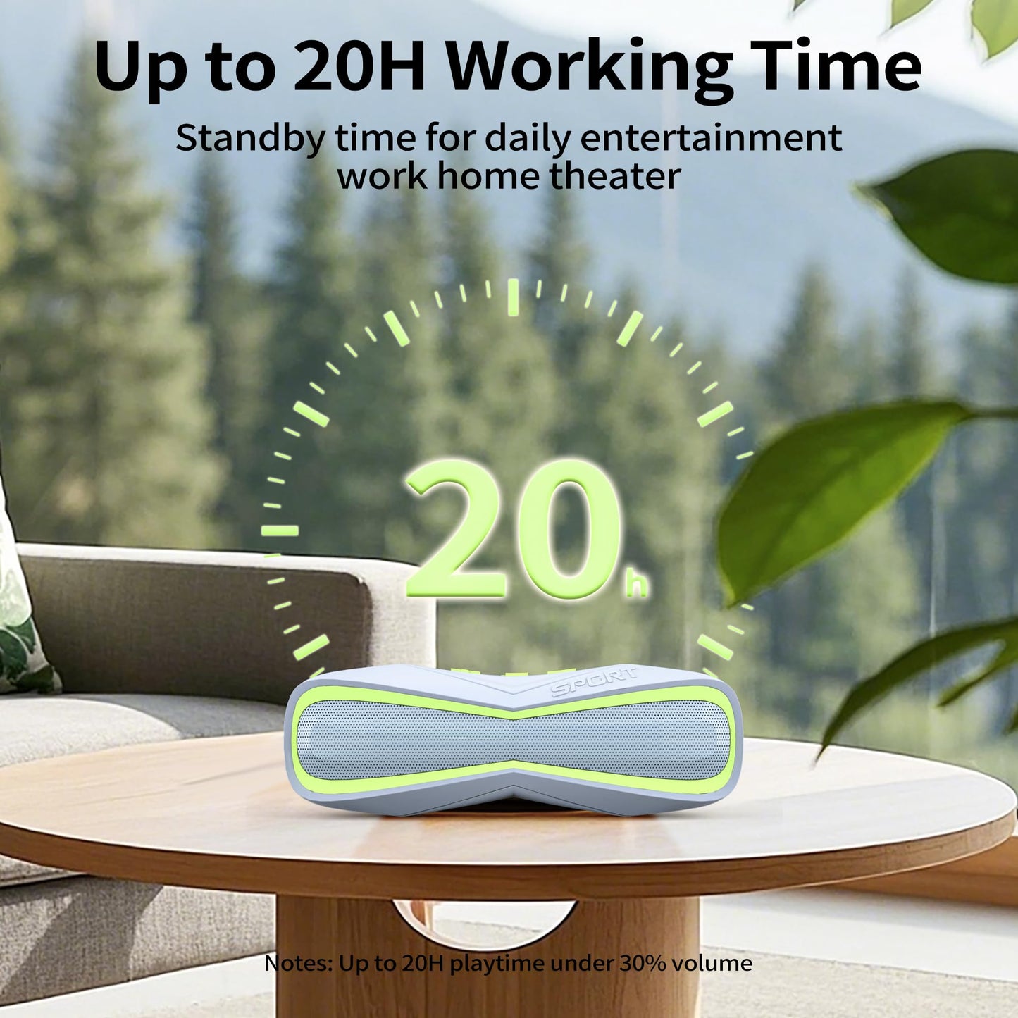 Combess Bluetooth Speaker Waterproof IPX7, Small Portable Speakers Wireless Bluetooth 5.3 with HD Sound 20H Playtime,Shower Speaker for Party Home Travel Outdoor Sports Electronic Gift (Green)