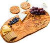 Personalized Olive Wood Cutting Board - Rustic Live Edge Charcuterie Board, Engraved Cheese Boards. Custom Wedding Gift, Bridal Shower, Gifts, Housewarming Gifts New Home, Kitchen Accessories