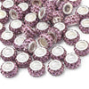 50 PCS Large Hole Rhinestone European Crystal Charm Spacer Rhinestone Beads for Pens Making Bulk Beadable Pens Jewelry Making Supplies DIY Crafts Bracelet(Mix,12mm)