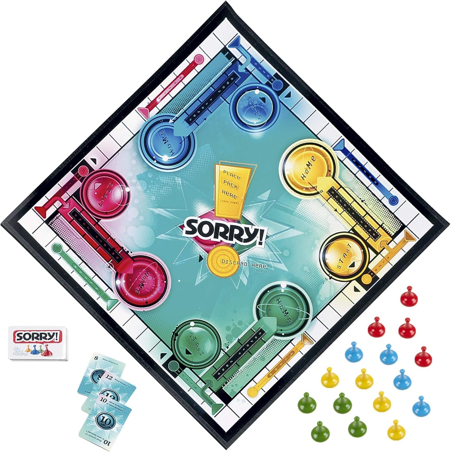 Hasbro Gaming Sorry! Family Board Games for Kids and Adults, 2 to 4 Players, Ages 6 and Up (Amazon Exclusive)