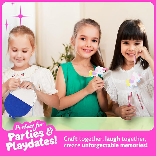 Dan&Darci Unicorn Craft Kit for Girls - 12 Projects - Gifts for Girls - Arts and Crafts for Kids - Toys and Crafts Girl Birthday Gift