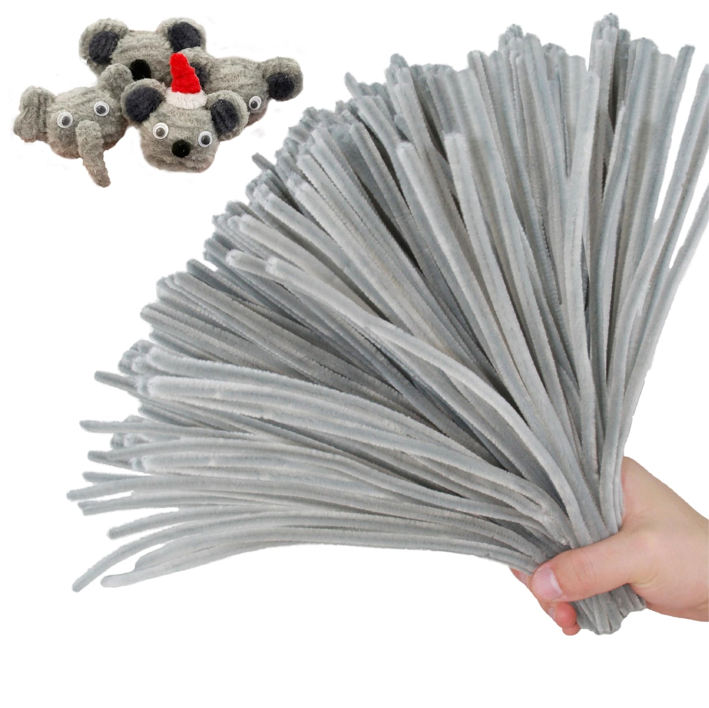 ESUOHYM 230PCS Upgraded 20 Colors Pipe Cleaners Craft Chenille Stems DIY Art Supplies Colorful Thick Fluffy Fuzzy Wire Sticks Bulk for Kids Project and Adults (20Colors)