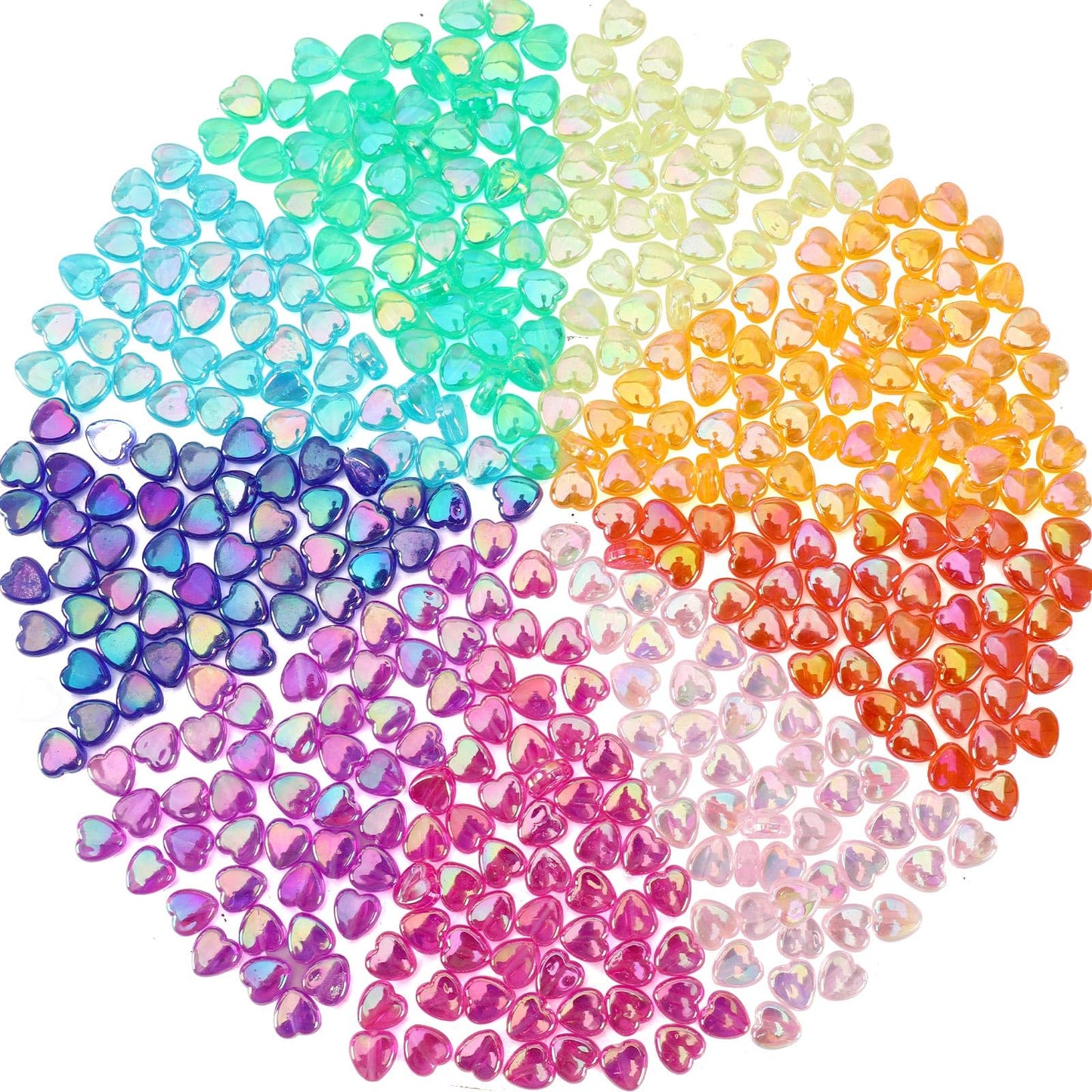 UPINS 900Pcs Acrylic Star DIY Beads, 12 Mixed AB Colors Beads for Jewelry Making Crafts Independent Day Acrylic Beads Necklace Friendship Bracelets Craft DIY Supplies, Small